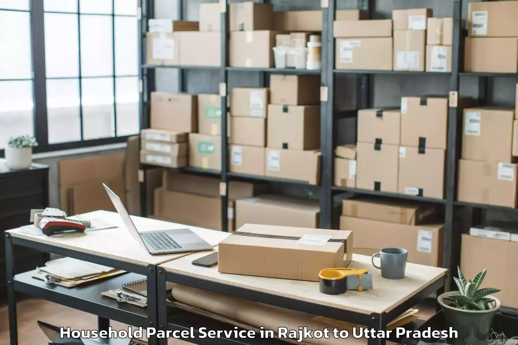 Affordable Rajkot to Varanasi Household Parcel